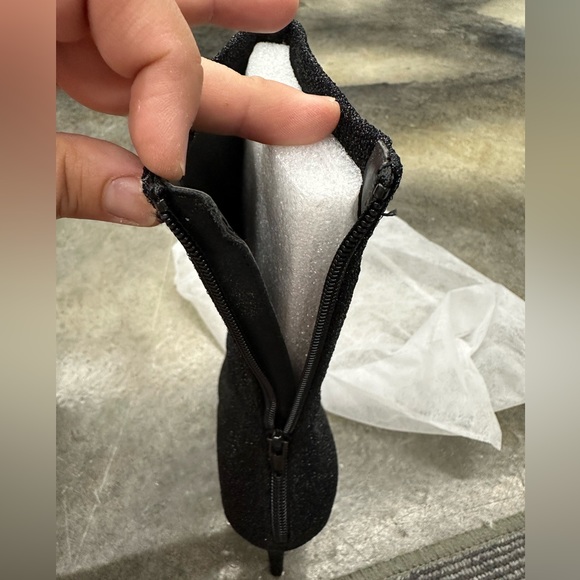 NWT LULUS BLACK SHINE MIDCALF BOOTS - Picture 6 of 8